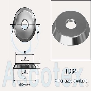 Đĩa căng dây Ascotex TD64 Metal Tension Disc